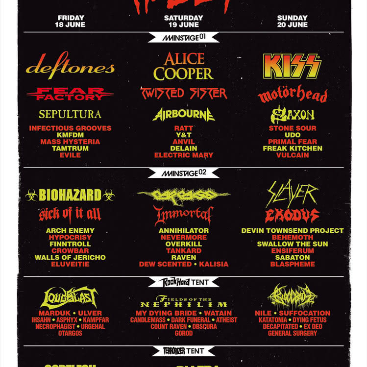 Slayer, Motorhead i Fields of the Nephilim na Hellfest 2010