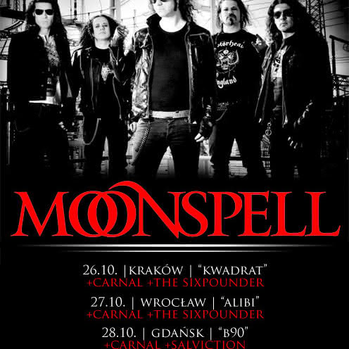 Trzy polskie koncerty Moonspell