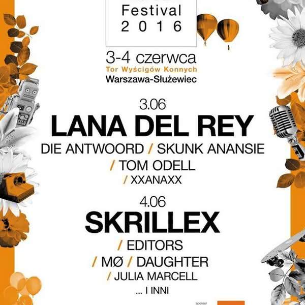 Lana Del Rey i Skrillex headlinerami Orange Warsaw Festival 2016