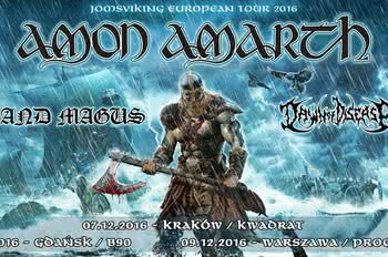 Dawn of Disease supportem Amon Amarth