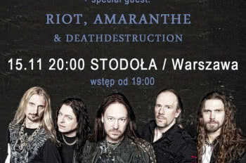 Hammerfall w listopadzie w Warszawie