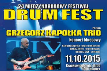 Drum Fest 2015: Grzegorz Kapołka Trio już w niedzielę