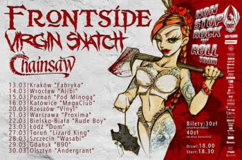 Trasa Frontside, Virgin Snatch i Chainsaw już za kilka dni