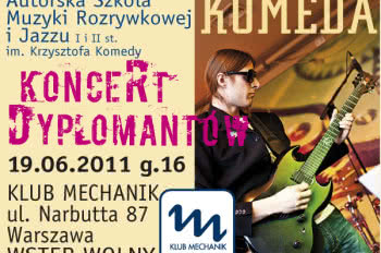 Koncert dyplomantów w warszawskim Mechaniku