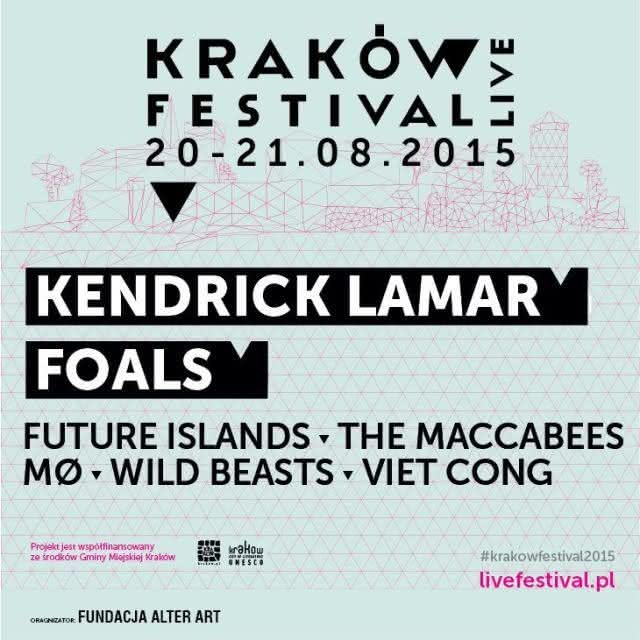 Kendrick Lamar i Foals headlinerami Kraków Live Festival