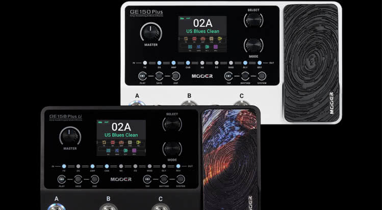 Mooer prezentuje nowe multiefekty: GE150 Max i GE150 Plus