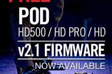 Nowy Firmware dla multiefektów z serii POD HD