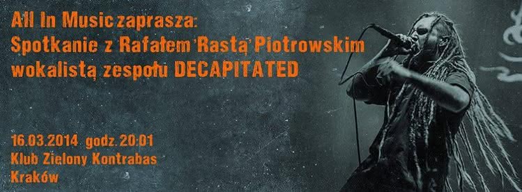 Rafal "Rasta" Piotrowski zaprasza na swój wykład