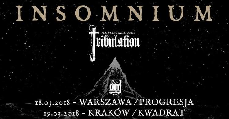 Insomnium i Tribulation na dwóch koncertach w Polsce