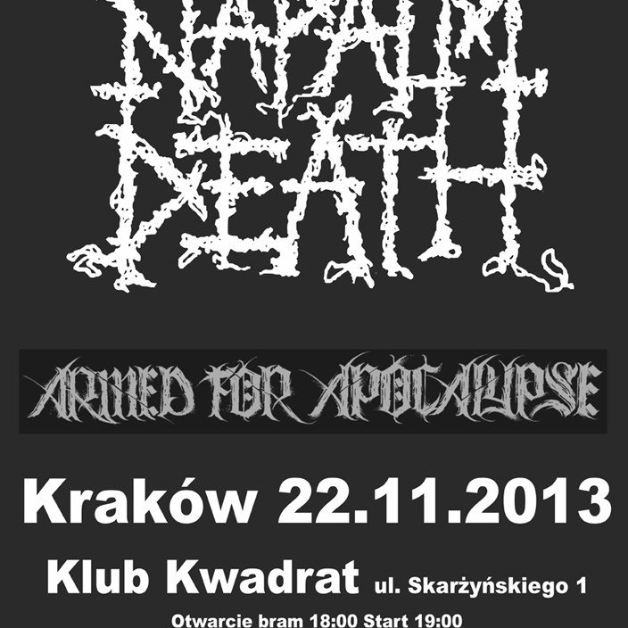 Napalm Death zagra w Krakowie już 22 listopada