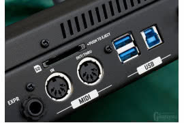 Looperboard oferuje rozbudowaną obsługę MIDI oraz możliwość podłączenia karty SD, pendrive’a, dysku twardego czy komputera w celu przesyłania w obie strony i zapisu loopów, backing tracków czy pracy w funkcji interfejsu audio.