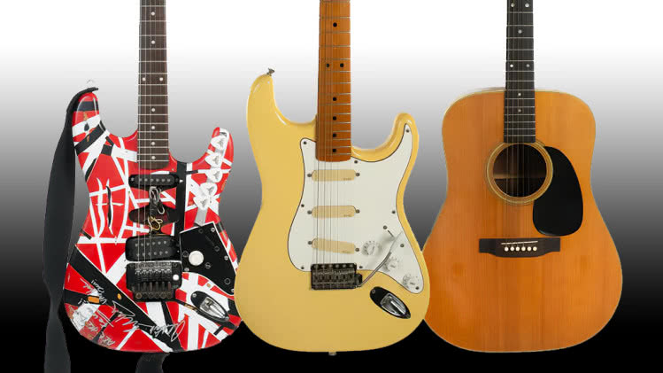 Clapton, Van Halen, Gilmour, Presley: gitary legend na aukcji