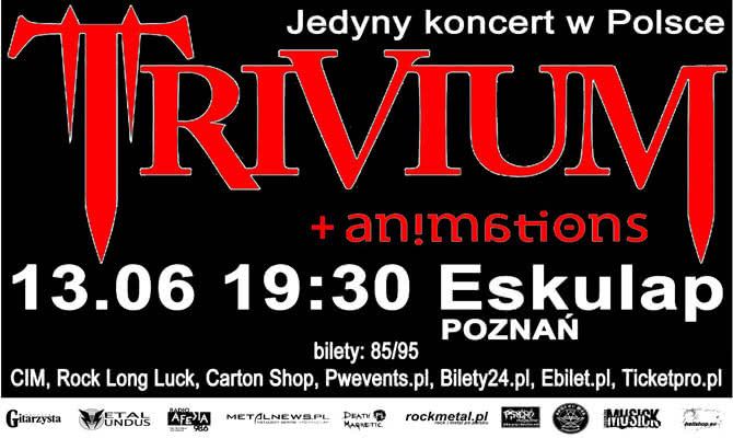 Konkurs: wygraj bilet na koncert Trivium