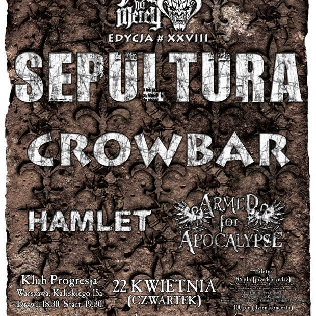 Sepultura oraz Crowbar w Polsce