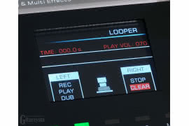 Wbudowany looper udostępnia nagranie 80-sekundowej pętli z dogrywkami.