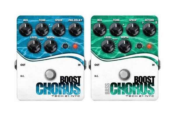 Nowe kostki Tech21 Boost Chorus i Boost Chorus Bass