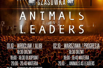 Czasówka koncertów Animals As Leaders. Deadpoint dołącza do składu we Wrocławiu