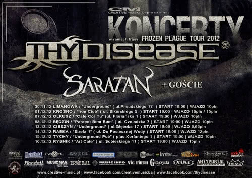 Thy Disease zaprasza na Frozen Plague Tour 2012