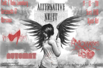 ALTERNATIVE NIGHT: Speak to Strangers, Automat, Followers Of Light