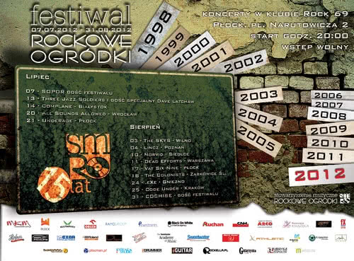 Już wkrótce Rockowe Ogródki Płock 2012 