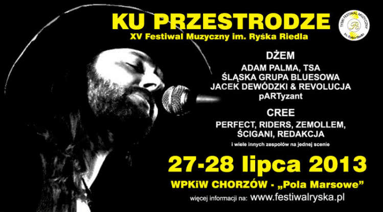 Ku przestrodze - XV Festiwal im. Ryśka Riedla już za 2 dni!