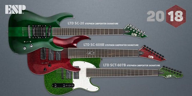 Nowe sygnatury Stephena Carpentera od ESP Guitars