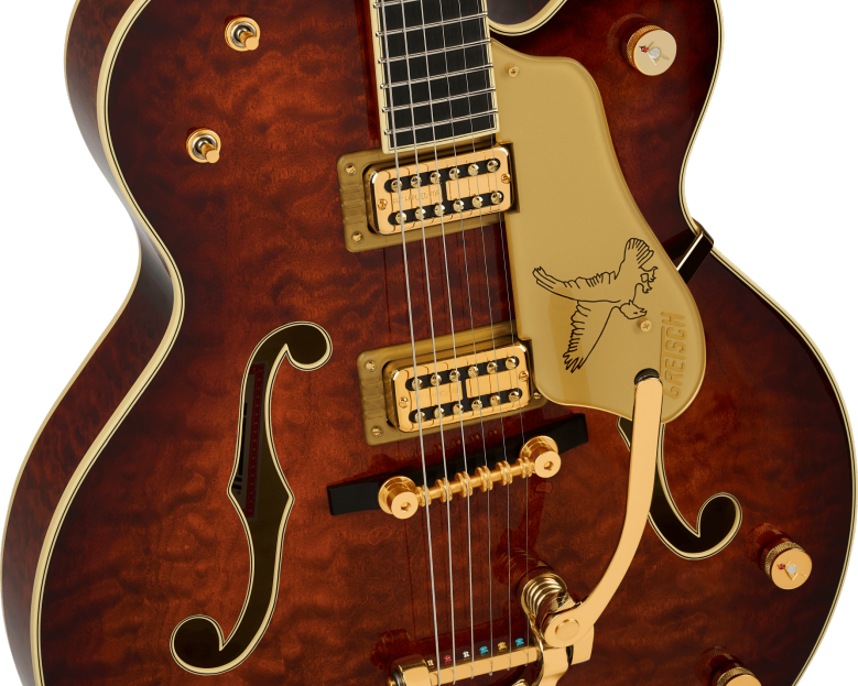 Gretsch Quilt Classic Falcon – limitowana edycja w wykończeniu Forge Glow