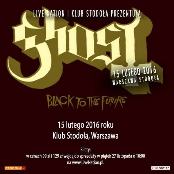 Ghost na koncercie w Polsce