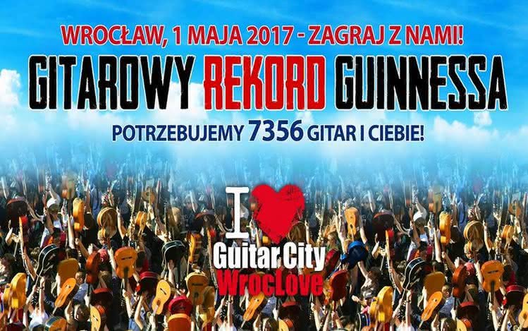 Gitarowy Rekord Guinnessa już 1 maja we Wrocławiu
