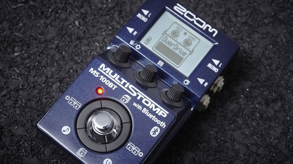 ZOOM MS-100BT ギターエフェクター Bluetooth機能付き Zoom MS-100BT MultiStomp Effects Pedal with Bluetooth