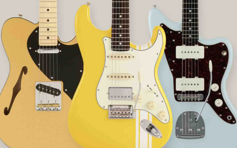 Fender Japan Hybrid II Telecaster, Stratocaster i Traditional Jazzmaster