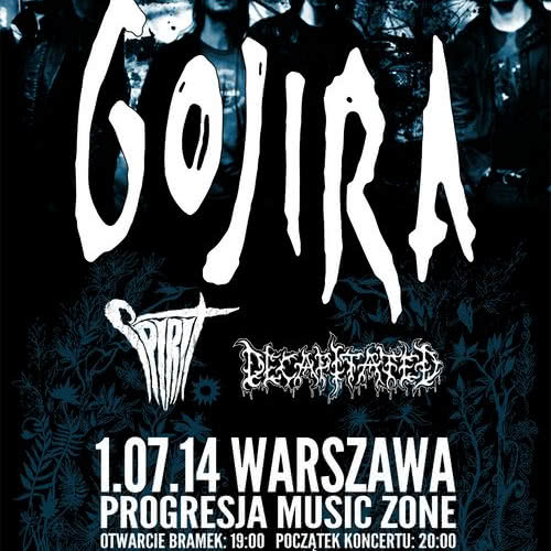 Gojira w lipcu w Warszawie