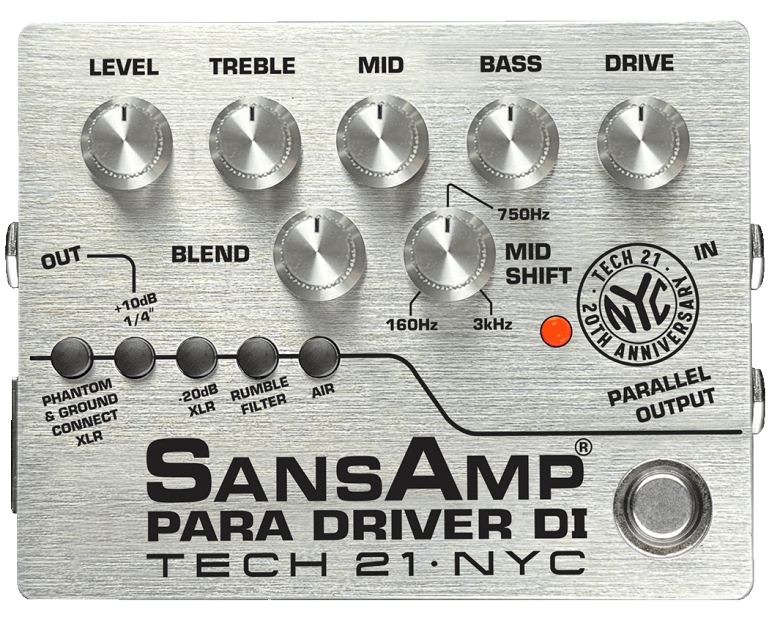 Tech 21 20th Anniversary Limited Edition Para Driver DI – jubileuszowy, limitowany preamp/DI-box