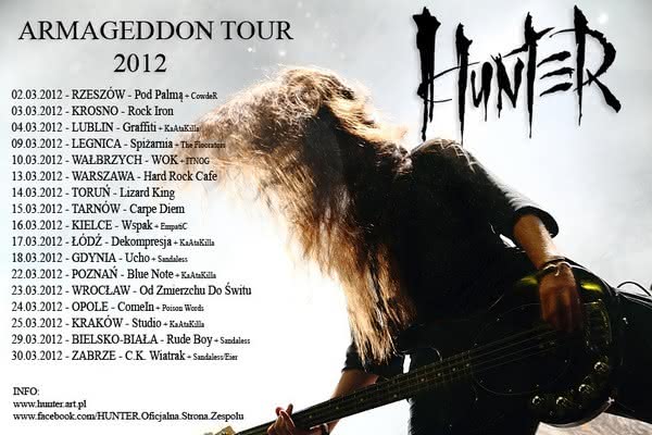 Hunter na trasie Armageddon Tour 2012