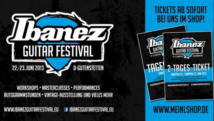 Rusza sprzedaż biletów na IBANEZ GUITAR FESTIVAL 2013
