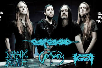 Carcass, Napalm Death, Obituary i Voivod na dwóch koncertach w Polsce!