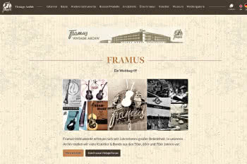 Nowa strona internetowa Framus Vintage
