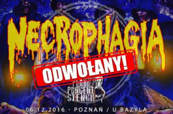 Koncert Necrophagia odwołany 