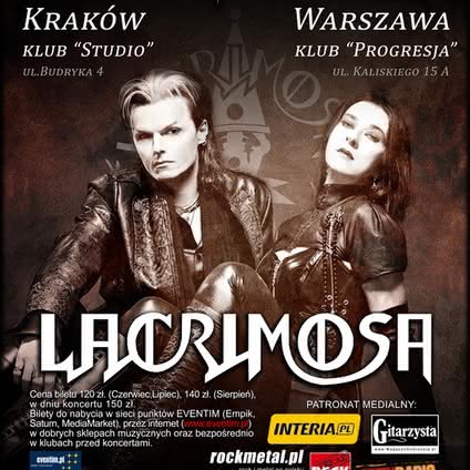 Lacrimosa na dwóch koncertach w Polsce