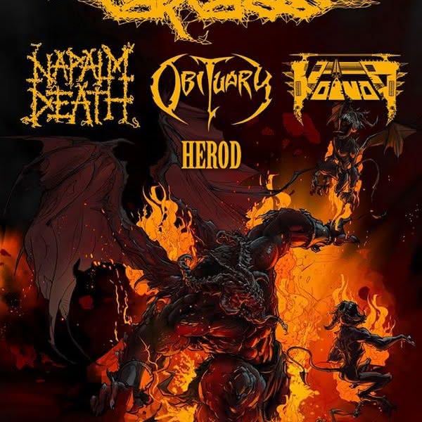 Carcass, Napalm Death, Obituary, Voivod