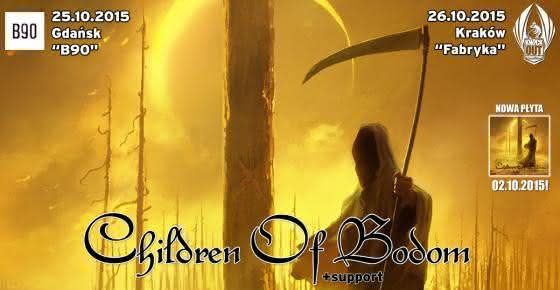 Children of Bodom na dwóch koncertach w Polsce