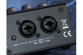 Wejścia combo XLR/Jack pozwalają podłączyć dowolny instrument czy mikrofon.