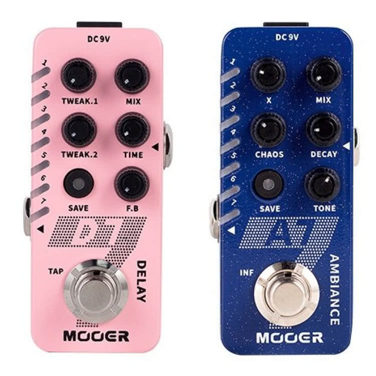 MOOER A7 AMBANCE リバーブ エフェクター MOOER A7 Ambiance Reverb, D7 Delay/Looper | Efekty