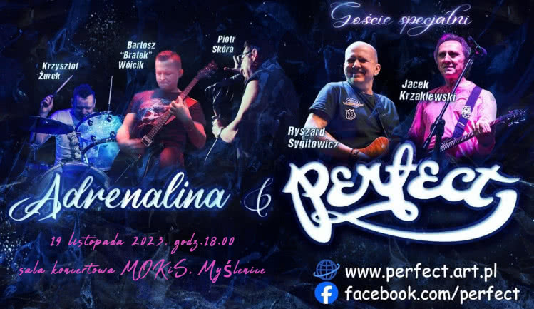 Perfekcyjnie zapraszamy na koncert projektu Adrenalina & Perfect w Myślenicach!