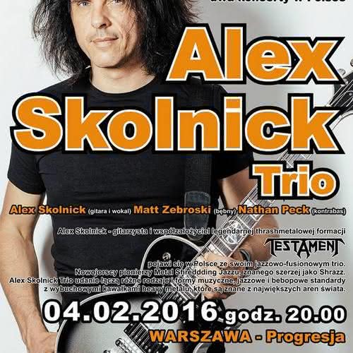Alex Skolnick Trio na koncertach w Polsce