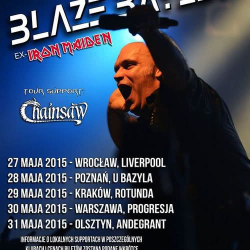 Blaze Bayley na pięciu koncertach w Polsce