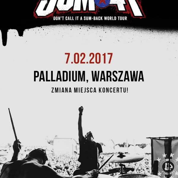Sum 41 w Warszawie - zmiana miejsca koncertu