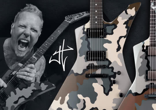 ESP i LTD Snakebyte Camo - nowe gitary sygnowane przez Jamesa Hetfielda