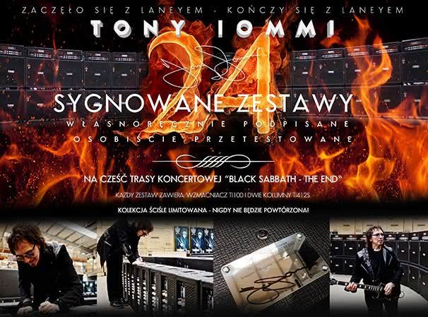 Jedyny w Polsce zestaw Laney Tony Nr 5 z pamiątkową sygnaturą Tony’ego Iommiego
