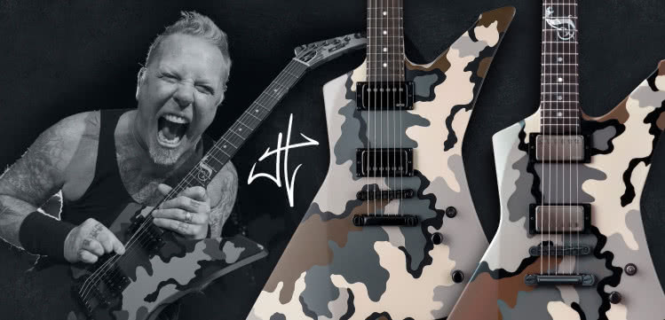 ESP i LTD Snakebyte Camo - nowe gitary sygnowane przez Jamesa Hetfielda